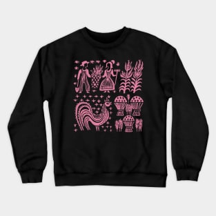 Vintage Pyrex Pattern - Butterprint (Pink) Crewneck Sweatshirt